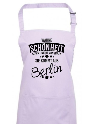 Kochschürze Wahre Schönheit kommt aus Berlin, lilac