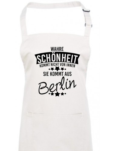 Kochschürze Wahre Schönheit kommt aus Berlin, weiss