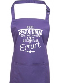 Kochschürze Wahre Schönheit kommt aus Erfurt, purple