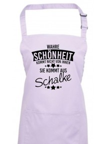Kochschürze Wahre Schönheit kommt aus Schalke, lilac