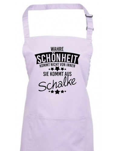 Kochschürze Wahre Schönheit kommt aus Schalke, lilac