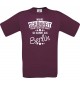 Unisex T-Shirt Wahre Schönheit kommt aus Berlin, burgundy, L