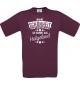 Unisex T-Shirt Wahre Schönheit kommt aus Helgoland, burgundy, L