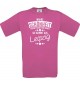 Unisex T-Shirt Wahre Schönheit kommt aus Leipzig, pink, L