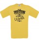 Unisex T-Shirt Wahre Schönheit kommt aus Waren, gelb, L