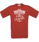 Unisex T-Shirt Wahre Schönheit kommt aus Waren, rot, L