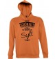 Kapuzen Sweatshirt Wahre Schönheit kommt aus Sylt, orange, L