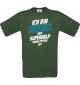 Unisex T-Shirt Ich bin Papa weil Superheld keine Option ist, grün, L