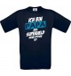 Unisex T-Shirt Ich bin Papa weil Superheld keine Option ist, navy, L