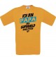 Unisex T-Shirt Ich bin Papa weil Superheld keine Option ist, orange, L