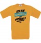 Unisex T-Shirt Ich bin Onkel weil Superheld keine Option ist, orange, L