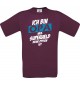 Unisex T-Shirt Ich bin Opa weil Superheld keine Option ist, burgundy, L