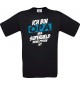 Unisex T-Shirt Ich bin Opa weil Superheld keine Option ist, schwarz, L