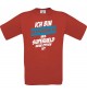 Unisex T-Shirt Ich bin Bruder weil Superheld keine Option ist, rot, L