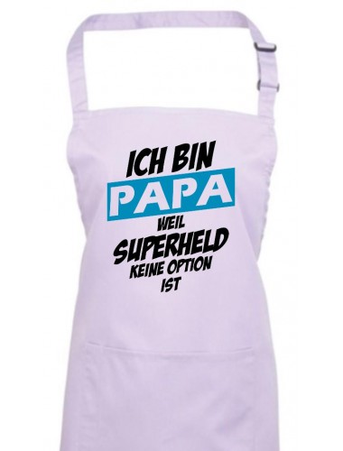 Kochschürze Ich bin Papa weil Superheld keine Option ist, lilac