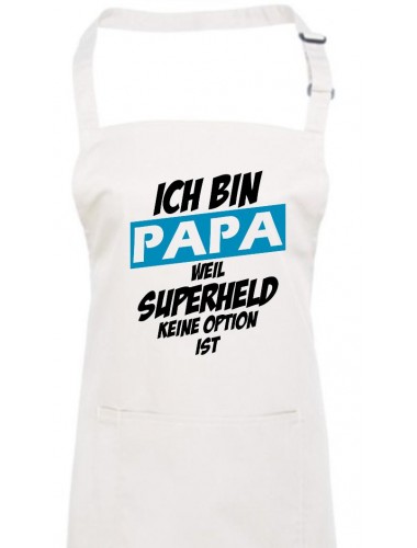 Kochschürze Ich bin Papa weil Superheld keine Option ist, weiss