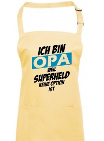 Kochschürze Ich bin Opa weil Superheld keine Option ist, lemon