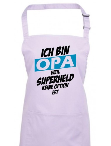 Kochschürze Ich bin Opa weil Superheld keine Option ist, lilac