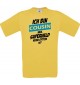 Kinder-Shirt Ich bin Cousin weil Superheld keine Option ist, Farbe gelb, 104