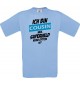 Kinder-Shirt Ich bin Cousin weil Superheld keine Option ist, Farbe hellblau, 104
