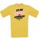 Kinder-Shirt Ich bin Cousine weil Superheldin keine Option ist, Farbe gelb, 104