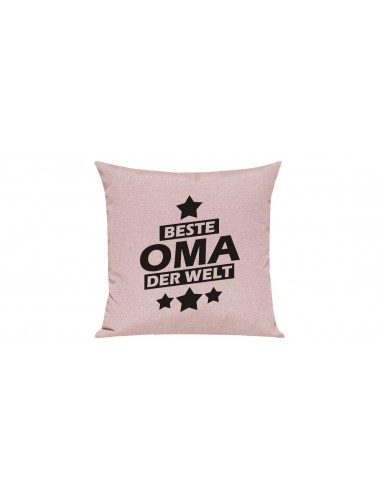 Sofa Kissen Beste Oma der Welt, Farbe rosa
