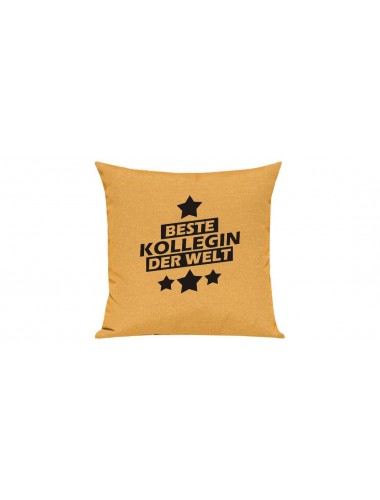 Sofa Kissen Beste Kollegin der Welt, Farbe gelb