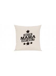 Sofa Kissen Beste Mama der Welt, Farbe creme