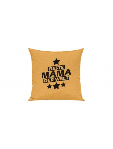 Sofa Kissen Beste Mama der Welt, Farbe gelb