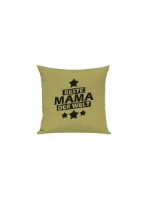 Sofa Kissen Beste Mama der Welt, Farbe hellgruen