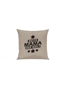 Sofa Kissen Beste Mama der Welt, Farbe sand