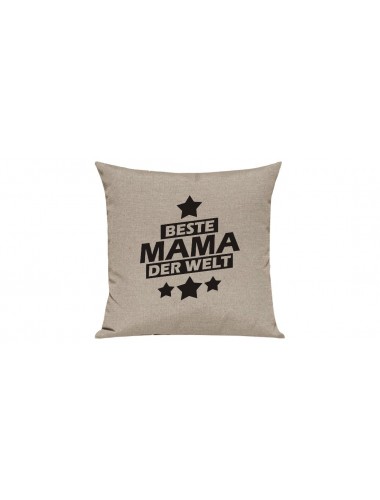 Sofa Kissen Beste Mama der Welt, Farbe sand