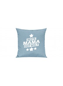 Sofa Kissen Beste Mama der Welt, Farbe tuerkis