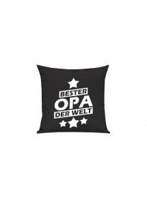 Sofa Kissen Bester Opa der Welt, Farbe schwarz