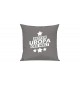 Sofa Kissen Bester Uropa der Welt, Farbe grau