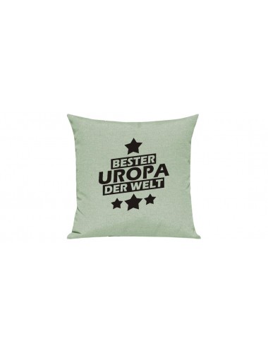 Sofa Kissen Bester Uropa der Welt, Farbe pastellgruen