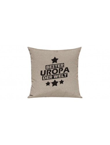 Sofa Kissen Bester Uropa der Welt, Farbe sand