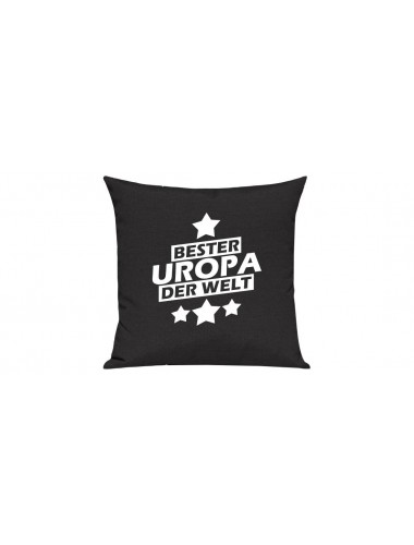 Sofa Kissen Bester Uropa der Welt, Farbe schwarz