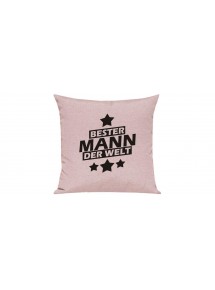 Sofa Kissen Bester Mann der Welt, Farbe rosa