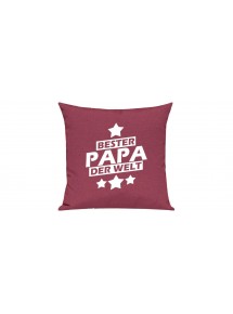 Sofa Kissen Bester Papa der Welt, Farbe pink