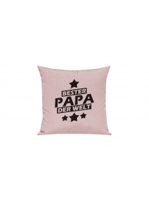 Sofa Kissen Bester Papa der Welt, Farbe rosa