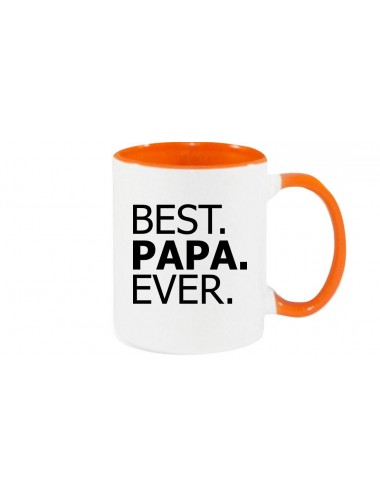 Kaffeepott BEST PAPA EVER, orange