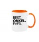 Kaffeepott BEST ONKEL EVER, orange