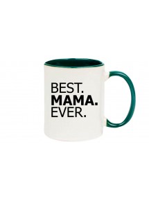 Kaffeepott , BEST MAMA EVER, gruen