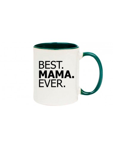 Kaffeepott , BEST MAMA EVER, gruen