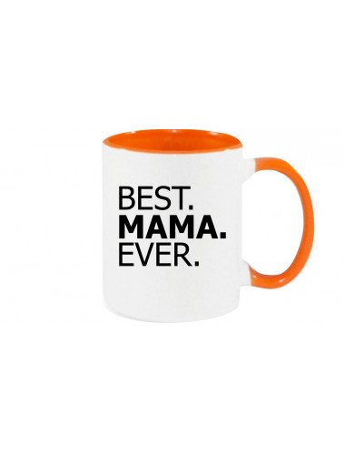 Kaffeepott , BEST MAMA EVER, orange