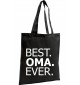 Organic Bag, Shopper , BEST OMA EVER, schwarz