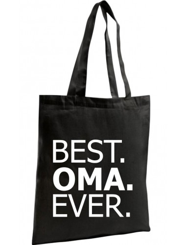 Organic Bag, Shopper , BEST OMA EVER, schwarz
