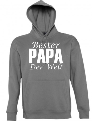 Hooded, Bester Papa Der Welt, grau, L