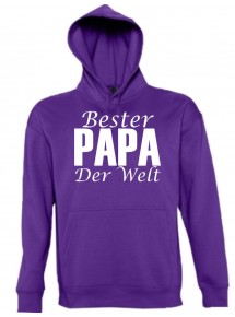 Hooded, Bester Papa Der Welt, lila, L